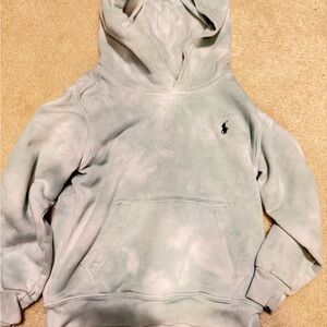 Polo by Ralph Lauren Kids Tie-Dye Washed Fleece Hoodie with Logo (Faded Mint)
